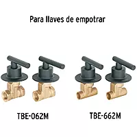 Juego de 2 manerales para regadera, palanca, negro, Tubig, 46877 - TBMR-62M Juego de 2 manerales para regadera, palanca, negro, Tubig, 46877 - TBMR-62M