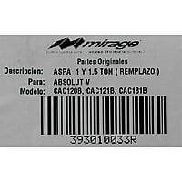 aspa-para-minisplit-1-tonelada-diámetro-exterior-42-cm-altura-9-cm-393010033r aspa-para-minisplit-1-tonelada-diámetro-exterior-42-cm-altura-9-cm-393010033r