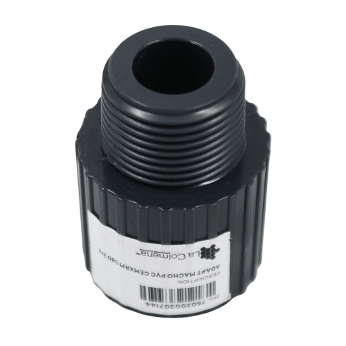 Adaptador Macho PVC, Cedula 80, 19M, 3/4" Pulgadas - 45-830902 Adaptador Macho PVC, Cedula 80, 19M, 3/4" Pulgadas - 45-830902