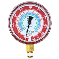 Manómetro 2 1/2" Alta para °F 0-500Psi R22/134A/404A, Yellow Jacket, Rojo - 49015 Manómetro 2 1/2" Alta para °F 0-500Psi R22/134A/404A, Yellow Jacket, Rojo - 49015