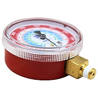 Manómetro 2 1/2" Alta para °F 0-500Psi R22/134A/404A, Yellow Jacket, Rojo - 49015 Manómetro 2 1/2" Alta para °F 0-500Psi R22/134A/404A, Yellow Jacket, Rojo - 49015