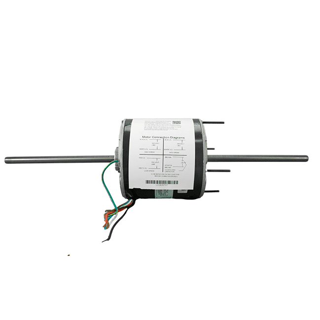 Motor Doble Flecha Capacitor Permanente 1/2 HP 1075 RPM 3 Velocidades ...