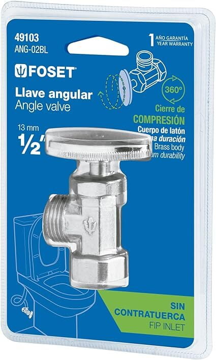 Llave angular, 1/2 x 1/2' en blister - ANG-02B / 49103 Llave angular, 1/2 x 1/2' en blister - ANG-02B / 49103