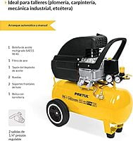 Compresor de aire lubricado de 25 lts, Pretul - COMP-25L-P / 21686 Compresor de aire lubricado de 25 lts, Pretul - COMP-25L-P / 21686