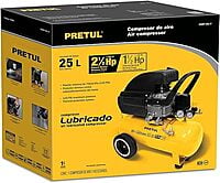 Compresor de aire lubricado de 25 lts, Pretul - COMP-25L-P / 21686 Compresor de aire lubricado de 25 lts, Pretul - COMP-25L-P / 21686