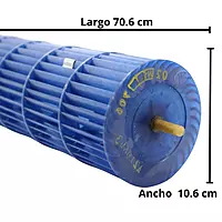 TURBINA EVAPORADOR LARGO 70.6 CM  X DIAMETRO 10.6 CM (EXT)  - 810822895