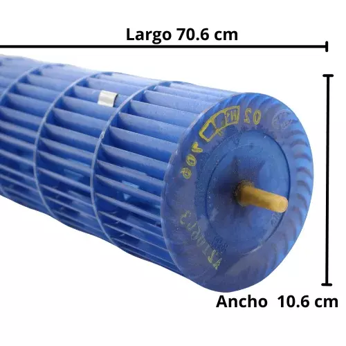 TURBINA EVAPORADOR LARGO 70.6 CM  X DIAMETRO 10.6 CM (EXT)  - 810822895