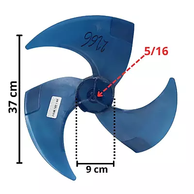 ASPA CONDENSADOR, Largo 37cm, Ancho  9cm, Flecha  5/16 PARA MOD: CVC120E, CVC121E, V32 - 811502266