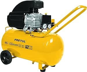 Compresor de aire lubricado de 50 lts, Pretul - COMP-50L-P / 21687