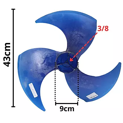 ASPA CONDENSADOR 1.5 TON, Largo 43cm, Ancho  9cm, Flecha 3/8 PARA MOD: CHC181T, NEX 2024 - 950043825