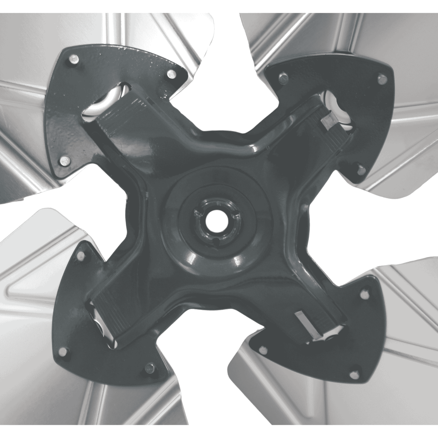 Aspa Aluminio 20", 04 Hojas, Centro 1/2 - A204H12