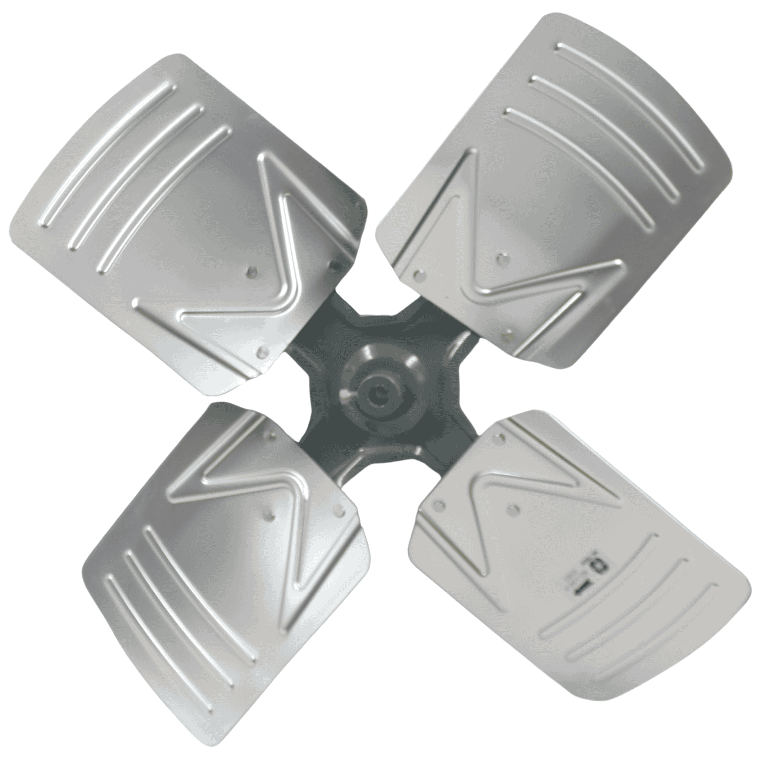 Aspa Aluminio 22", 04 Hojas, Centro 1/2 - A224H12