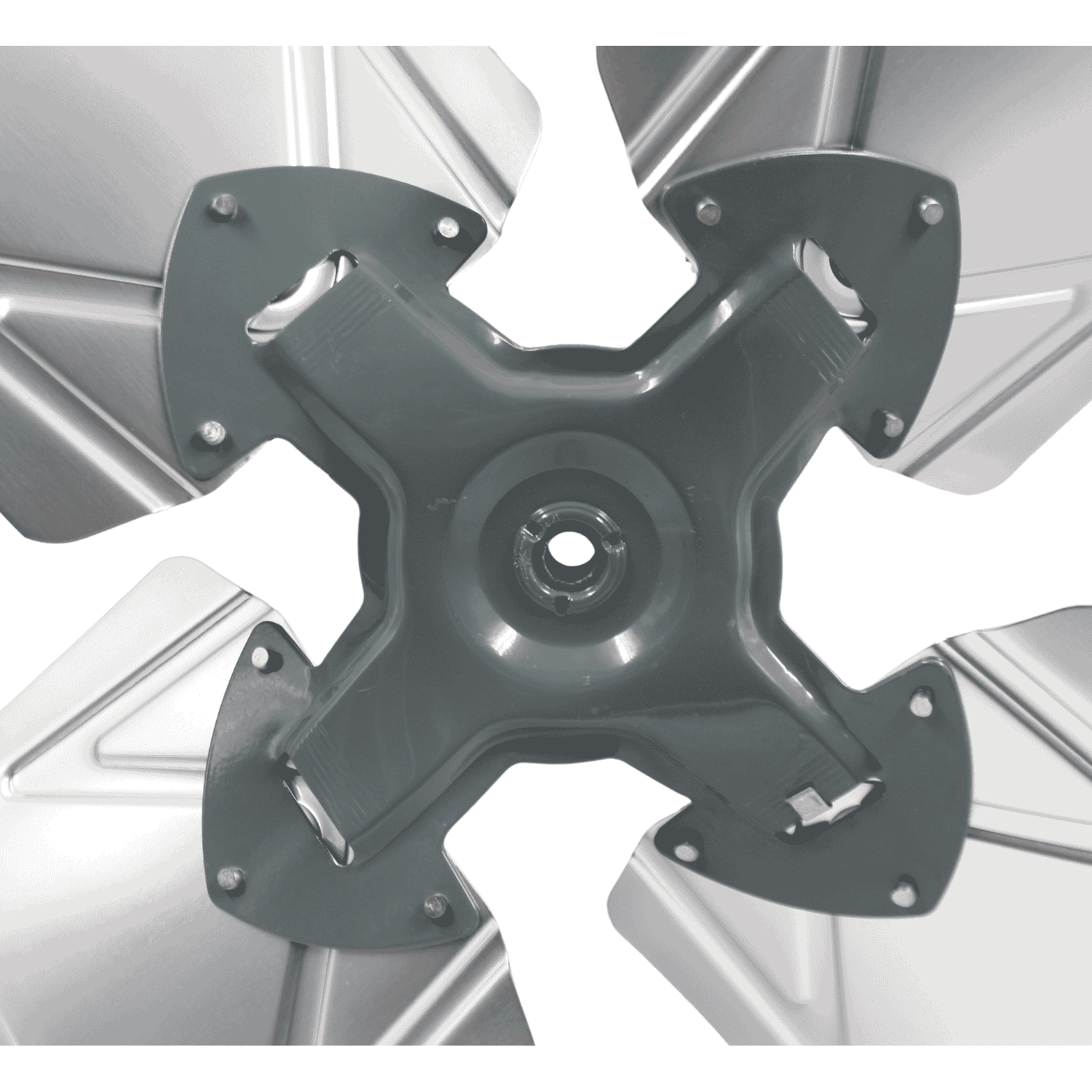 Aspa Aluminio 22", 04 Hojas, Centro 1/2 - A224H12