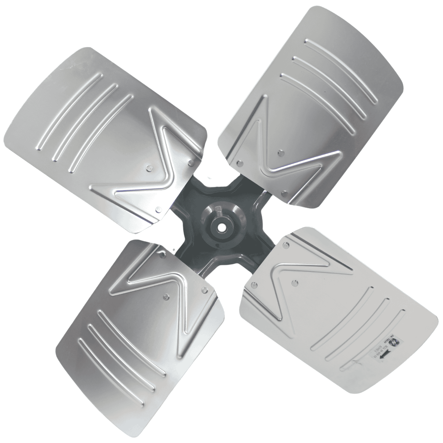 Aspa Aluminio 24", 04 Hojas, Centro 1/2 - A244H12