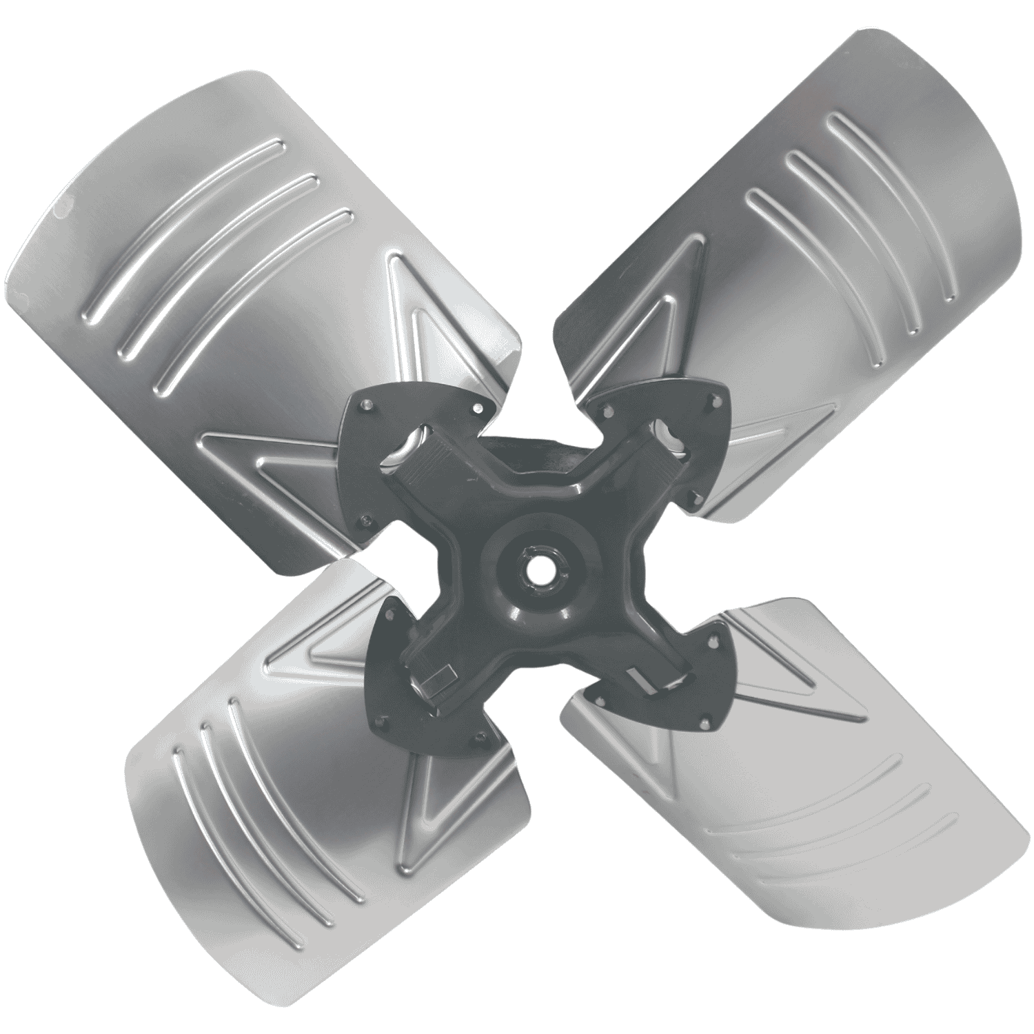 Aspa Aluminio 24", 04 Hojas, Centro 1/2 - A244H12