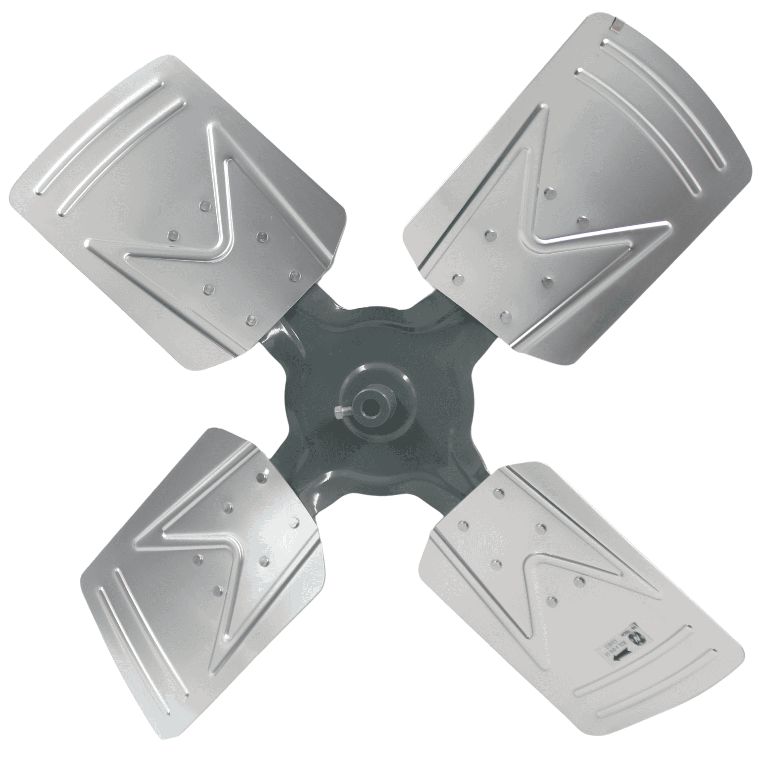 Aspa Aluminio 26", 04 Hojas, Centro 1/2 - A264H12