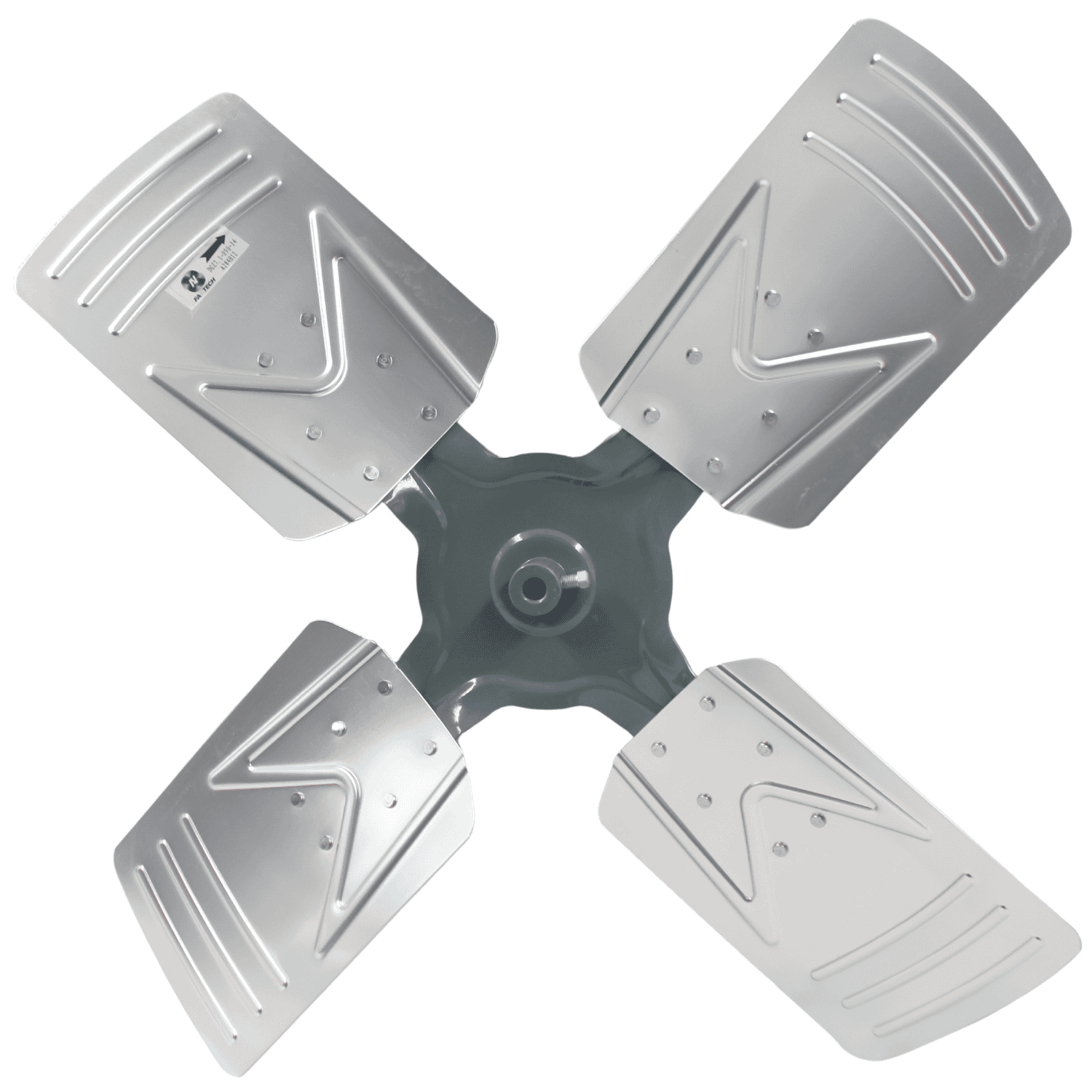 Aspa Aluminio 28", 04 Hojas, Centro 1/2 - A284H12 Aspa Aluminio 28", 04 Hojas, Centro 1/2 - A284H12