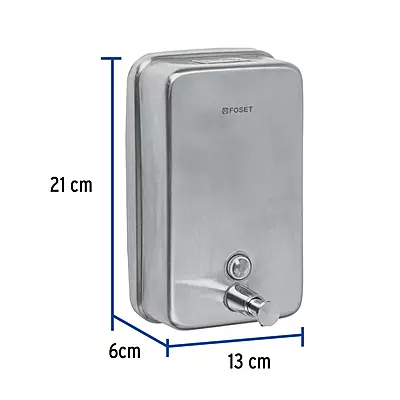 Dosificador de acero inox. para jabón líquido, Foset - ABP-10X / 47931
