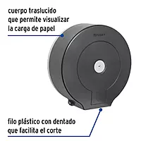 Portarollo de ABS, humo, Foset - ABP-20H / 47935