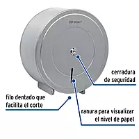 Portarollo de acero inox, Foset - ABP-20X / 47932