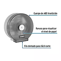 Portarollo junior de ABS, humo, Foset Basic - ABP-21H / 45739 Portarollo junior de ABS, humo, Foset Basic - ABP-21H / 45739