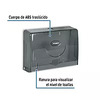 Dispensador junior p/toallas de papel, humo, Basic - ABP-31H / 457411H Dispensador junior p/toallas de papel, humo, Basic - ABP-31H / 457411H