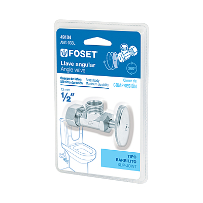 Llave angular, barrilito sin contratuerca, blister - ANG-03B / 49104