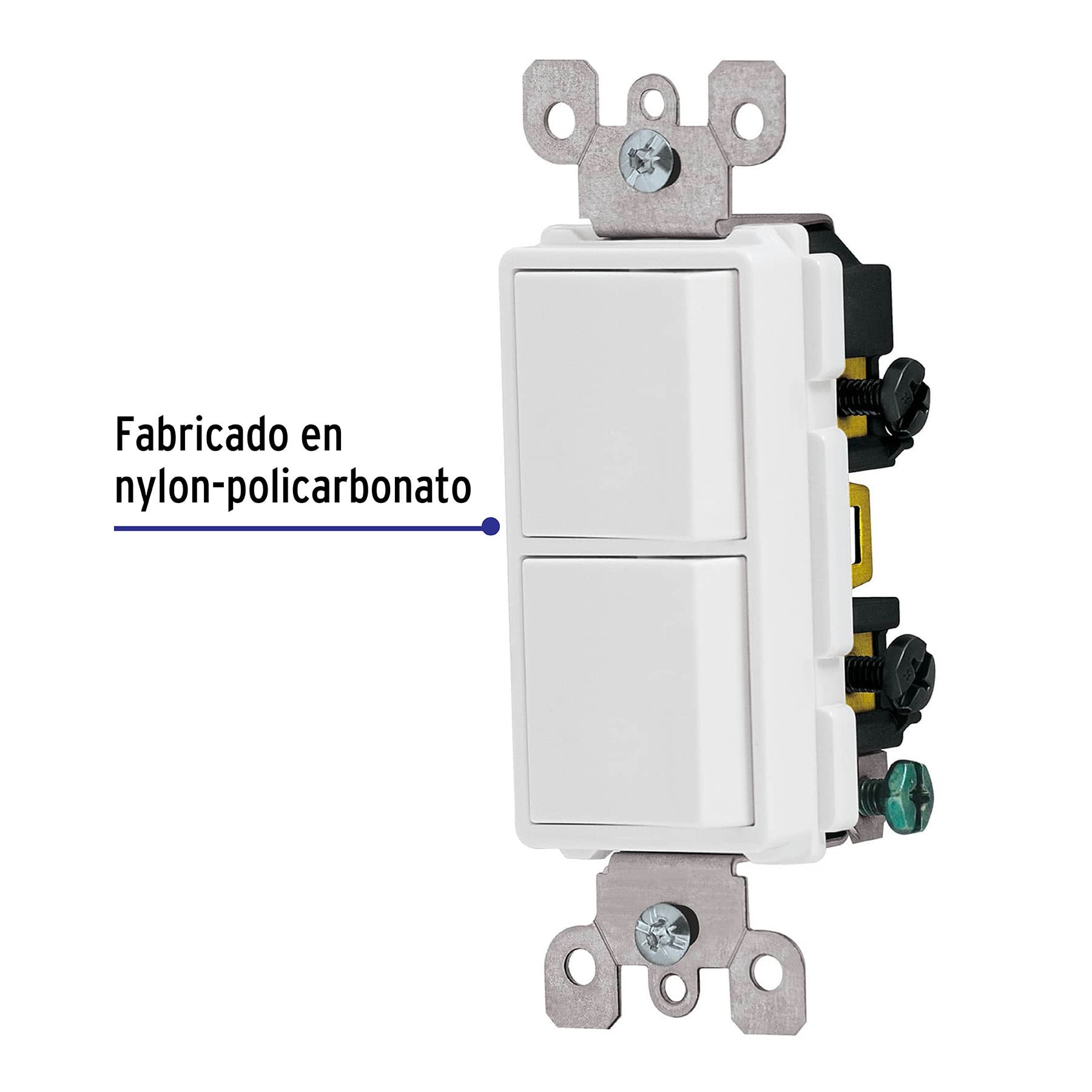 Interruptor dúplex, línea Classic - APDO-CL / 46006 Interruptor dúplex, línea Classic - APDO-CL / 46006