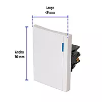 Interruptor de 3 vías, 3 módulos, línea Española, blanco - APSE3-EEB / 47050