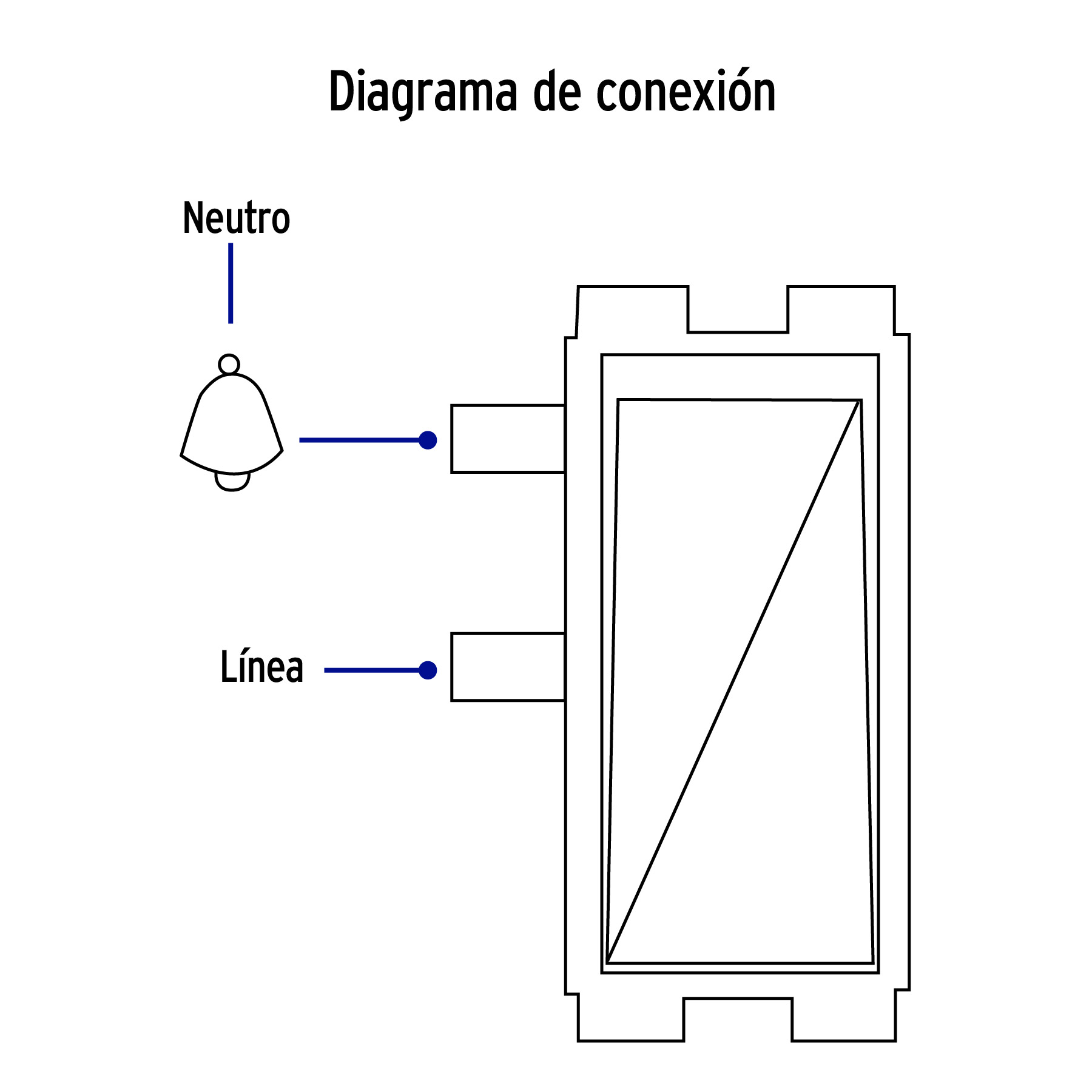 Interruptor para timbre, línea Oslo, color blanco - APTI-OB / 48323 Interruptor para timbre, línea Oslo, color blanco - APTI-OB / 48323