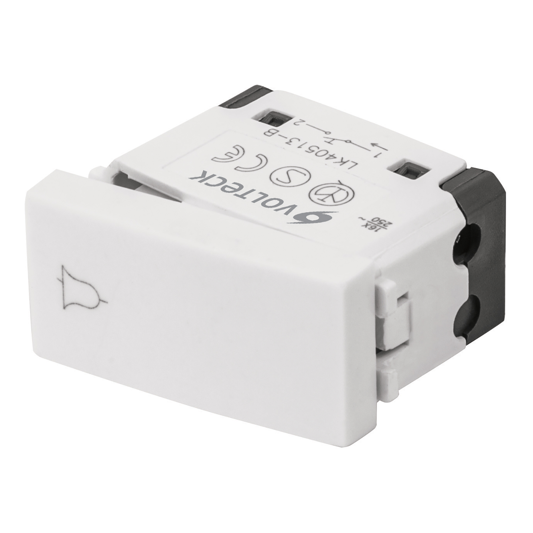 Interruptor para timbre, línea Oslo, color blanco - APTI-OB / 48323