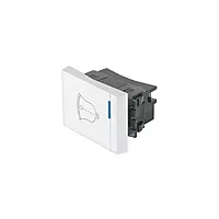 Interruptor para timbre, 1.5 módulos, línea Española, blanco - APTI15-EB / 47053