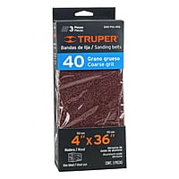 Caja con 3 bandas de lija 4' x 36' grano 40 para PUL 4x6 - B40-PUL-4X6 / 16167
