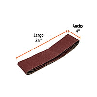 Caja con 3 bandas de lija 4' x 36' grano 40 para PUL 4x6 - B40-PUL-4X6 / 16167