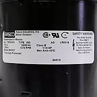 Motor Blower Fasco 1570, 1/18 Hp, 115/1/60, 265 Cfm - B45227 Motor Blower Fasco 1570, 1/18 Hp, 115/1/60, 265 Cfm - B45227