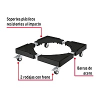 Base con ruedas ajustable para línea blanca, Fiero 49301 - BARU-45 Base con ruedas ajustable para línea blanca, Fiero 49301 - BARU-45