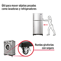 Base con ruedas ajustable para línea blanca, Fiero 49301 - BARU-45 Base con ruedas ajustable para línea blanca, Fiero 49301 - BARU-45