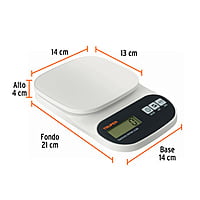 Báscula digital para cocina, capacidad 5 kg - BASE-5EP / 15161