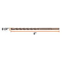 Broca para concreto, 1/4 x 6' - BCT-1/4X6 / 11206 Broca para concreto, 1/4 x 6' - BCT-1/4X6 / 11206