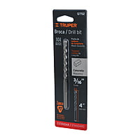 Broca para concreto, 3/16 x 4' en blister - BCT-3/16X4-B / 12752 Broca para concreto, 3/16 x 4' en blister - BCT-3/16X4-B / 12752