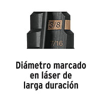 Broca escalonada óxido negro 9 escalones 1/4' a 3/4? - BES-9 / 12123 Broca escalonada óxido negro 9 escalones 1/4' a 3/4? - BES-9 / 12123