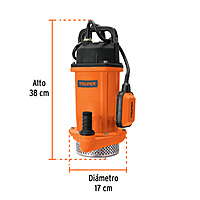 Bomba sumergible de hierro fundido para agua limpia 1 HP - BOS-1LH / 100171 Bomba sumergible de hierro fundido para agua limpia 1 HP - BOS-1LH / 100171