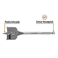 Broca plana de manita, 1-1/2' , Truper - BPT-1-1/2 / 11393 Broca plana de manita, 1-1/2' , Truper - BPT-1-1/2 / 11393