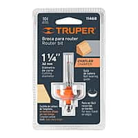 Broca para router, chaflán, 1-1/4' con balero - BROU-CH1-1/4X / 11468