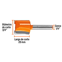 Broca para router, recta 2 filos, 3/4' - BROU-R2-3/4 / 11459 Broca para router, recta 2 filos, 3/4' - BROU-R2-3/4 / 11459