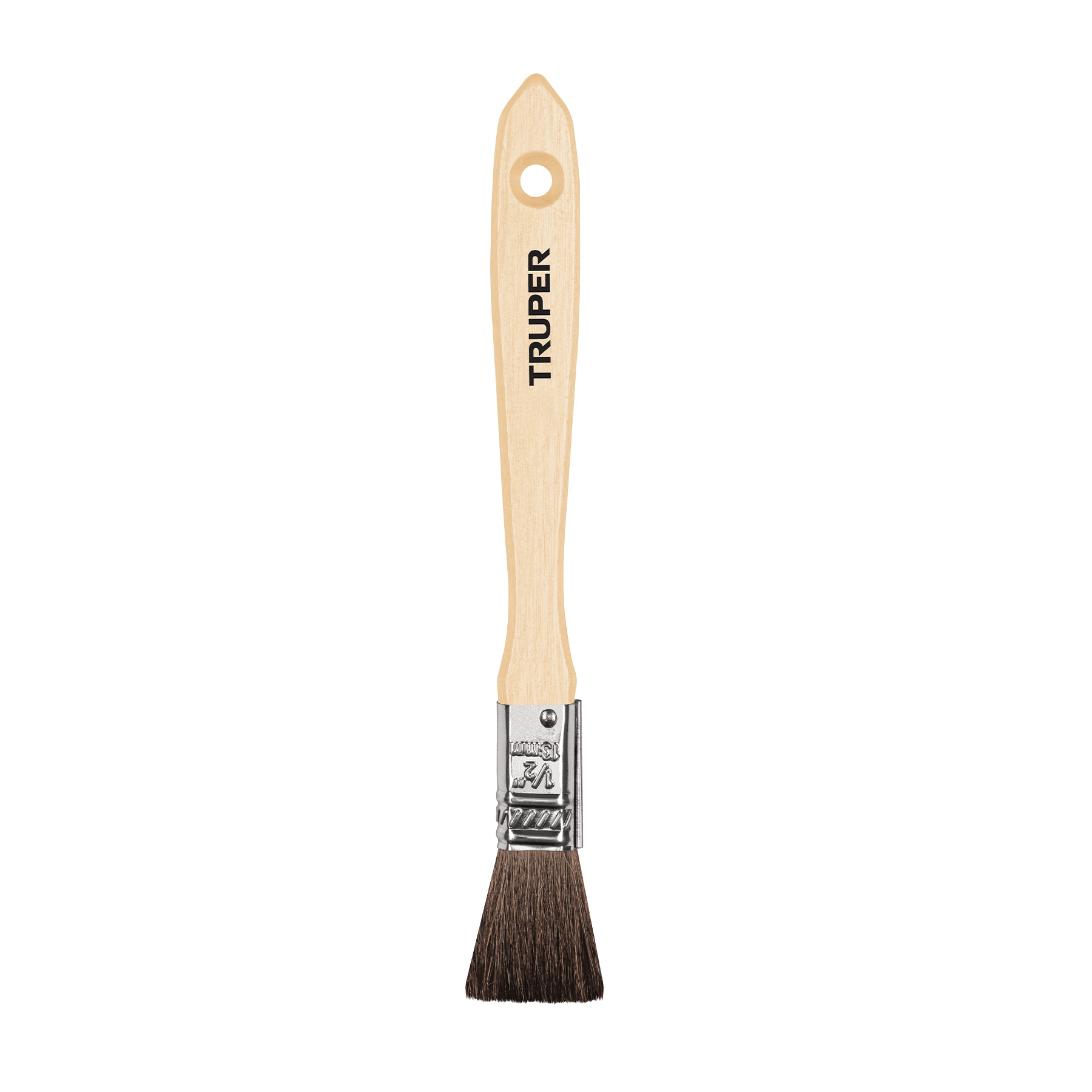 Brocha pelo de camello, mango de madera, 1/2' - BRT-1/2C / 12465