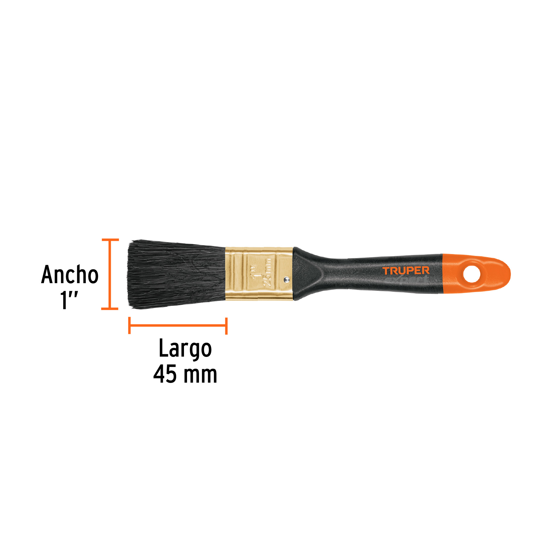 Brocha profesional, mango de plástico, 1', Truper Expert - BRT-1X / 17860 Brocha profesional, mango de plástico, 1', Truper Expert - BRT-1X / 17860