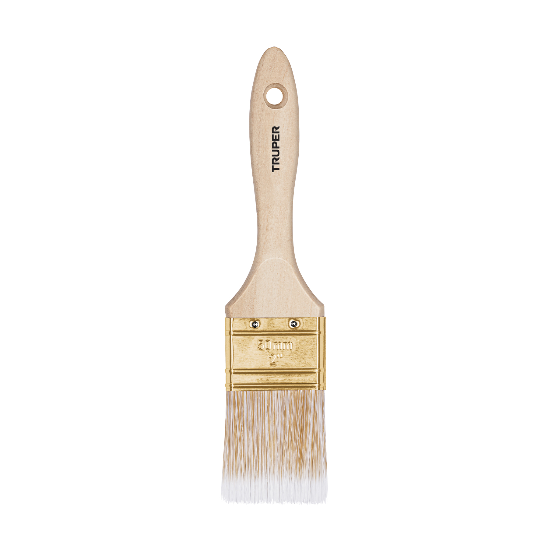 Brocha cerdas sintéticas,mango de madera, corte recto, 2' - BRT-2S / 13344