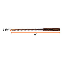 Broca SDS Plus 1/4 x 6' - BS-1/4X6 / 11264 Broca SDS Plus 1/4 x 6' - BS-1/4X6 / 11264