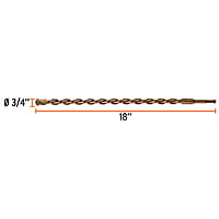 Broca SDS Plus 3/4 x 18' - BS-3/4X18 / 11267 Broca SDS Plus 3/4 x 18' - BS-3/4X18 / 11267